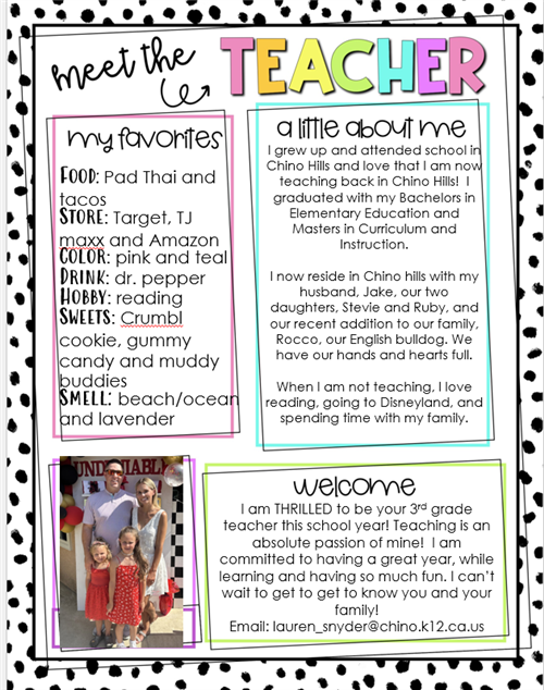 Meet the Teacher